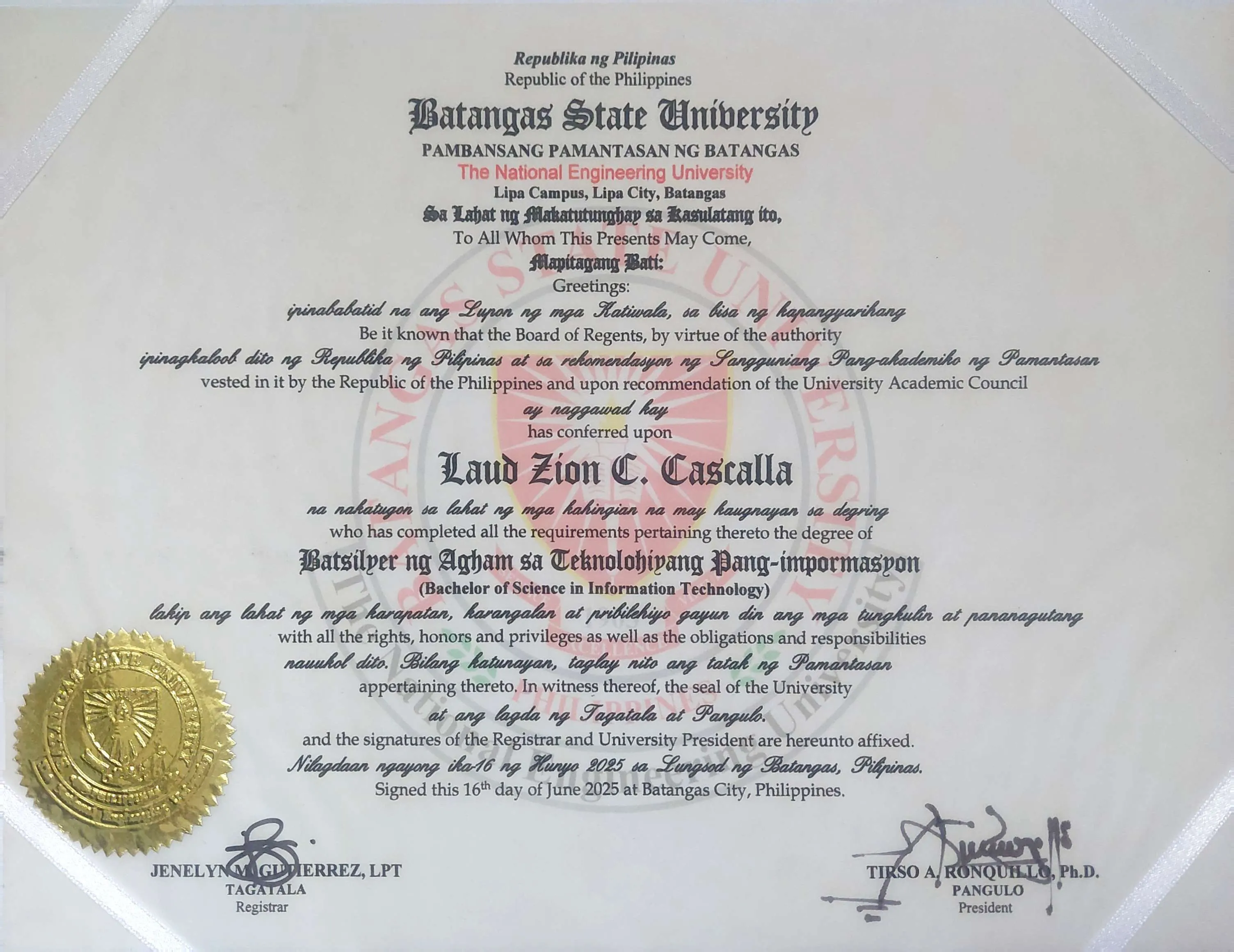 Certificate 1